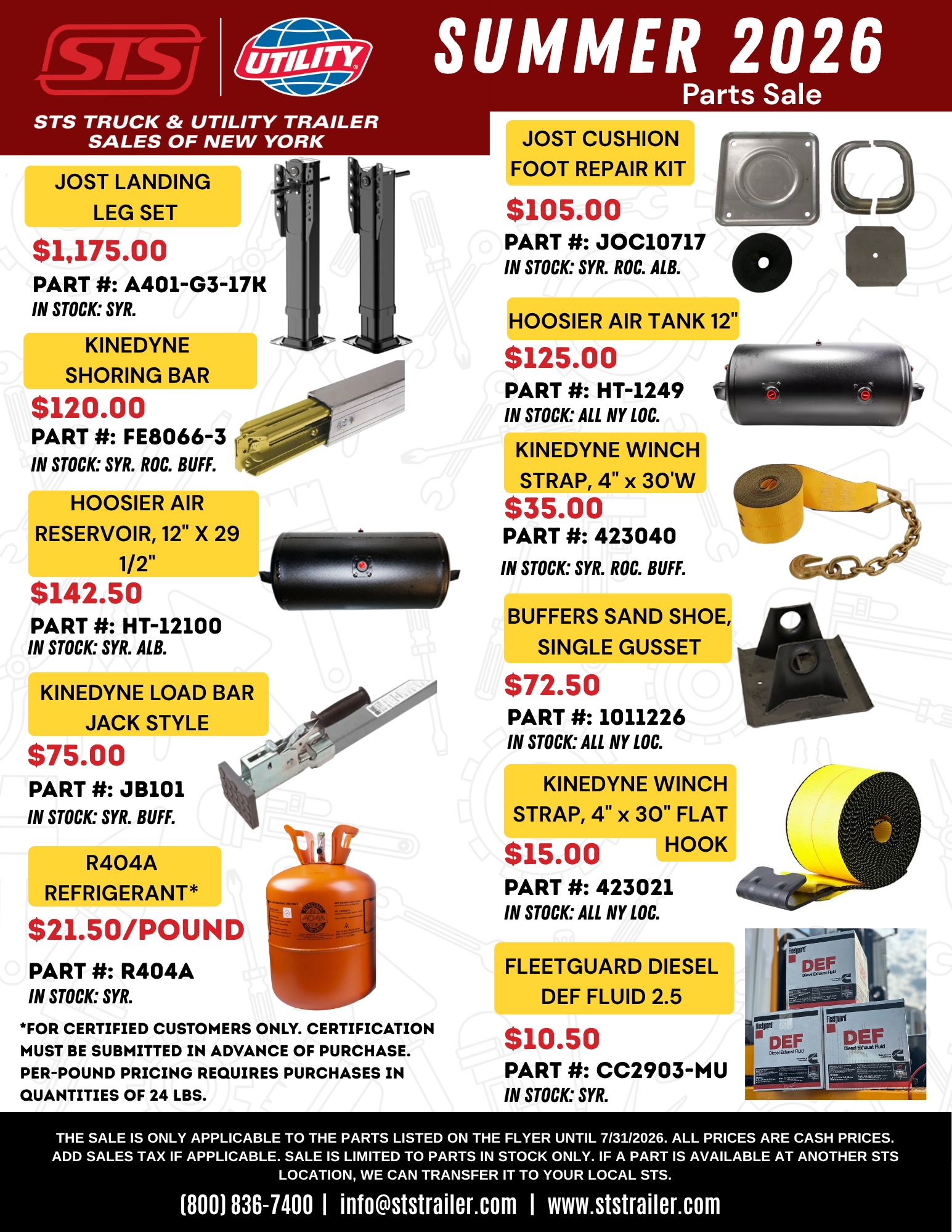 Summer 26 Promotions Flyer